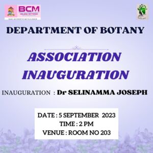 Botany association inaugration