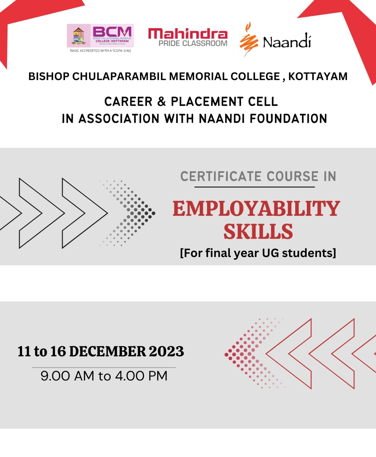Certificate Course in Employability Skills
